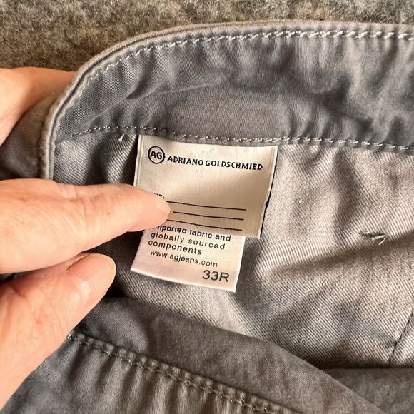 Adriano Goldschmied AG Graduate‎ Trouser Men’s 33R Tailored Leg Green Label Gray - Picture 6 of 10